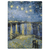 Starry Night Vincent van Gogh Klemmbrett (Rückseite)