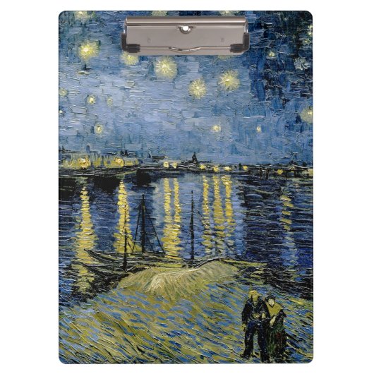 Starry Night Vincent van Gogh Klemmbrett (Vorderseite)