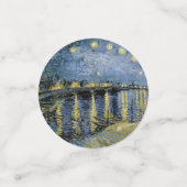 Starry Night Vincent van Gogh Konfetti (Klein Vorderseite)