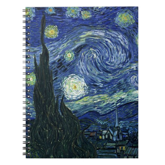 Starry Night Vincent van Gogh Kunsthandwerk Notizblock (Vorderseite)