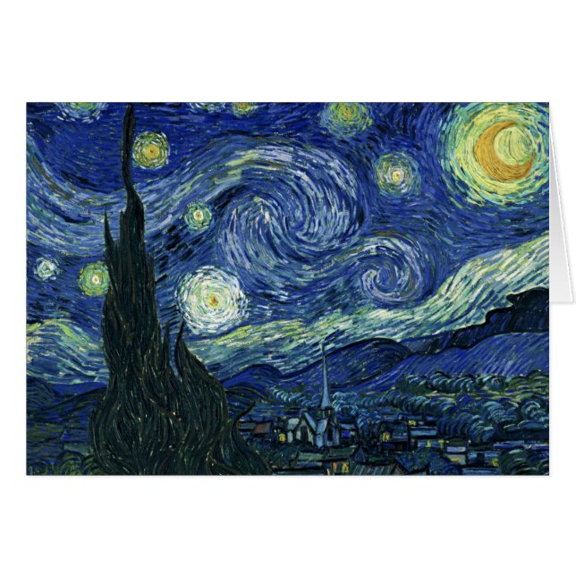 Starry Night Vincent van Gogh Kunstmalerei (Vorderseite (Horizontal))