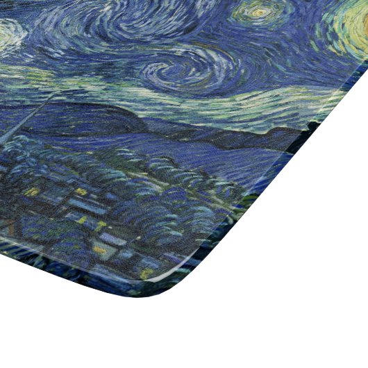 Starry Night Vincent van Gogh Kunstmalerei Cu Schneidebrett (Ecke)