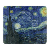 Starry Night Vincent van Gogh Kunstmalerei Cu Schneidebrett (Vorderseite)