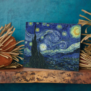 Starry Night Vincent van Gogh Kunstmalerei Fotoplatte