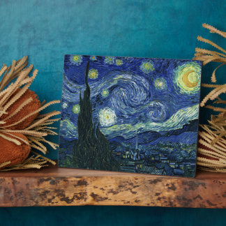 Starry Night Vincent van Gogh Kunstmalerei Fotoplatte