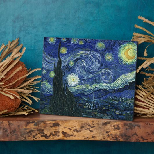 Starry Night Vincent van Gogh Kunstmalerei Fotoplatte (Seite)