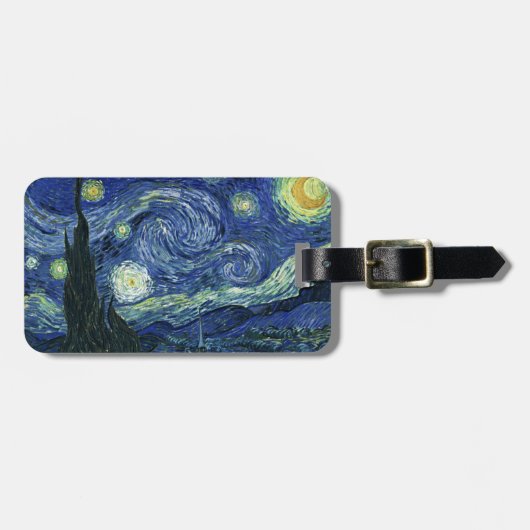 Starry Night Vincent van Gogh Kunstmalerei Gepäckanhänger (Vorderseite horizontal)