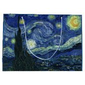 Starry Night Vincent van Gogh Kunstmalerei Große Geschenktüte (Rückseite)