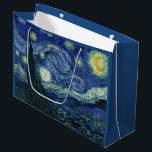 Starry Night Vincent van Gogh Kunstmalerei Große Geschenktüte<br><div class="desc">Vincent van Gogh (Niederländisch, 1853 - 1890) Starry Night, 1889, Oil on Leinwand Ungerahmt: 73 × 92 cm (28, 7 × 36, 2 in) Dieses Bild zeigt den Blick von der Ostseite des Van Gogh-Asylzimmers in Saint-Rémy-de-Provence ce, er fügte ein idealisiertes Dorf hinzu. Seit 1941 ist es in der ständigen...</div>