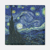 Starry Night Vincent van Gogh Kunstmalerei Magnet (Vorne)