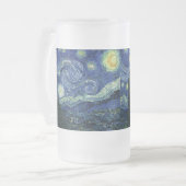 Starry Night Vincent van Gogh Kunstmalerei Mattglas Bierglas (Vorderseite Links)