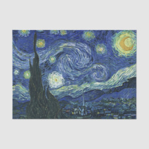 Starry Night Vincent van Gogh Kunstmalerei Seidenpapier