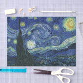 Starry Night Vincent van Gogh Kunstmalerei Seidenpapier (Handwerk)