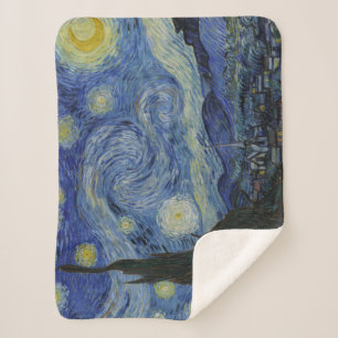 Starry Night Vincent van Gogh Kunstmalerei Sherpadecke