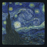 Starry Night Vincent van Gogh Kunstmalerei Töpfeuntersetzer<br><div class="desc">Vincent van Gogh (Niederländisch, 1853 - 1890) Starry Night, 1889, Oil on Leinwand Ungerahmt: 73 × 92 cm (28, 7 × 36, 2 in) Dieses Gemälde zeigt den Blick von der Ostseite des van Gogh's Asylzimmer in Saint-Rémy-de-Provence, fügte er ein idealisiertes Dorf. Seit 1941 ist es in der ständigen Sammlung...</div>