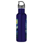 Starry Night Vincent van Gogh Kunstmalerei Trinkflasche (Rückseite)