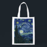 Starry Night Vincent van Gogh Kunstmalerei Wiederverwendbare Einkaufstasche<br><div class="desc">Vincent van Gogh (Niederländisch, 1853 - 1890) Starry Night, 1889, Oil on Leinwand Ungerahmt: 73 × 92 cm (28, 7 × 36, 2 in) Dieses Bild zeigt den Blick von der Ostseite des Van Gogh-Asylzimmers in Saint-Rémy-de-Provence ce, er fügte ein idealisiertes Dorf hinzu. Seit 1941 ist es in der ständigen...</div>