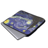 Starry Night, Vincent Van Gogh. Laptopschutzhülle (Vorne Knopf)