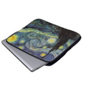 Starry Night, Vincent Van Gogh. Laptopschutzhülle (Vorne Knopf)