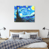 Starry Night Vincent Van Gogh lebhaftes Gemälde Leinwanddruck (Insitu (Schlafzimmer))