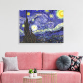 Starry Night, Vincent Van Gogh. Leinwanddruck (Insitu (Wohnzimmer))