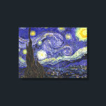 Starry Night, Vincent Van Gogh. Leinwanddruck<br><div class="desc">Starry Night,  Vincent Van Gogh. Dieses berühmte Impressionismus Ölgemälde drückt die Freude und Hoffnung für die unbekannte Zukunft aus,  ist eines der berühmtesten Gemälde von Van Gogh.</div>
