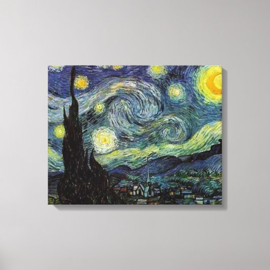 Starry Night, Vincent van Gogh Leinwanddruck (Vorderseite)