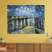Starry Night Vincent van Gogh Leinwanddruck (Insitu (Wohnzimmer))