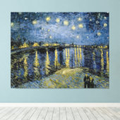 Starry Night Vincent van Gogh Leinwanddruck (Insitu (Holzboden))