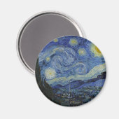Starry Night Vincent van Gogh Magnet (Vorderseite/Rückseite)