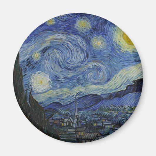 Starry Night Vincent van Gogh Magnet (Vorne)