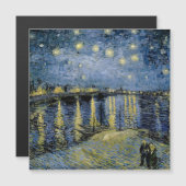 Starry Night Vincent van Gogh Magnetkarte (Vorne/Hinten)