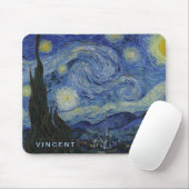 Starry Night Vincent van Gogh Mousepad (Mit Mouse)