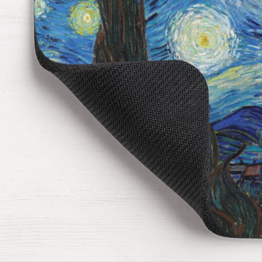 Starry Night, Vincent van Gogh Mousepad (Ecke)