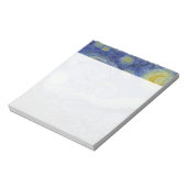 Starry Night Vincent van Gogh Notizblock (Rotiert)