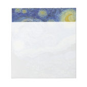 Starry Night Vincent van Gogh Notizblock (Vorderseite)