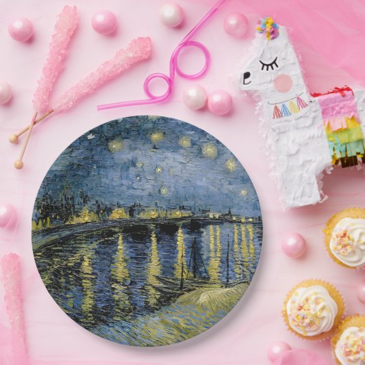 Starry Night Vincent van Gogh Pappteller (Party)