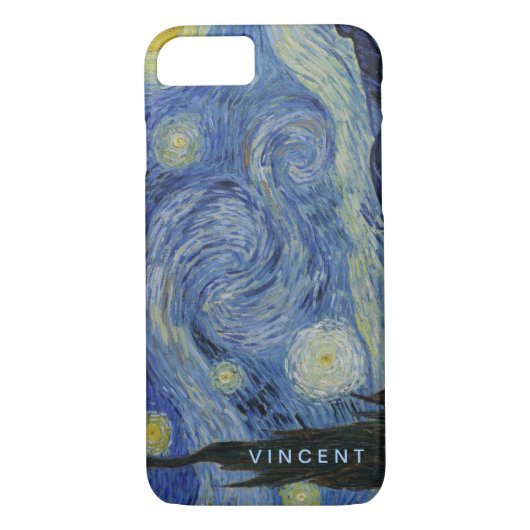 Starry Night Vincent van Gogh Personalisiert Case-Mate iPhone Hülle (Rückseite)