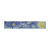 Starry Night Vincent van Gogh Personalisiert Einladungsbanderole (Flach)