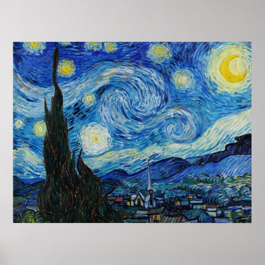 Starry Night Vincent Van Gogh Poster (Vorne)