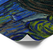 Starry Night Vincent Van Gogh Poster (Ecke)
