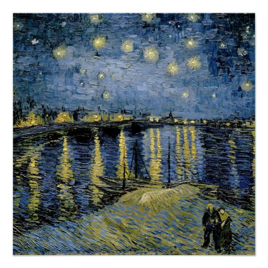 Starry Night Vincent van Gogh Poster (Vorderseite)