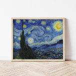 Starry Night | Vincent Van Gogh Poster<br><div class="desc">Starry Night (1889) von dem niederländischen Künstler Vincent Van Gogh. Original Artwork ist ein Öl auf der Leinwand,  das einen kraftvollen postimpressionistischen Nachthimmel in launischen Blau- und Gelbtönen darstellt. Verwenden Sie die Entwurfstools,  um einen benutzerdefinierten Text hinzuzufügen oder das Bild zu personalisieren.</div>