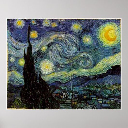 Starry Night, Vincent van Gogh Poster (Vorne)
