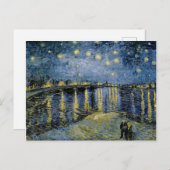 Starry Night Vincent van Gogh Postkarte (Vorne/Hinten)