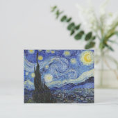 Starry Night, Vincent Van Gogh Postkarte (Stehend Vorderseite)