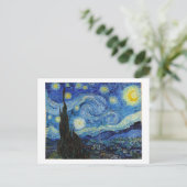 Starry Night, Vincent van Gogh Postkarte (Stehend Vorderseite)