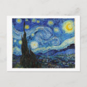 Starry Night, Vincent van Gogh Postkarte (Vorderseite)