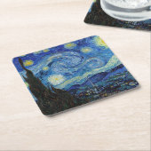 Starry Night, Vincent van Gogh Rechteckiger Pappuntersetzer (angewinkelt)