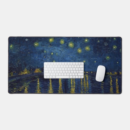 Starry Night, Vincent van Gogh Schreibtischunterlage (Tastatur & Maus)